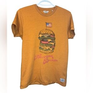 Jack & Jones Vintage "Hi Speed" Burger Graphic Orange T-shirt